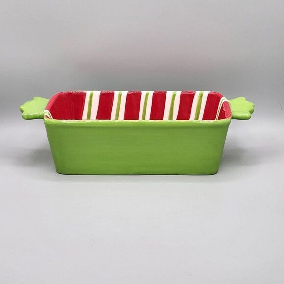 Christmas Candy Shaped Serving Bakeware Cooking Dishes Large Loaf Pan. - Picture 3 of 9